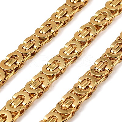 201 Stainless Steel Byzantine Chains SA-E001-14G-01-1