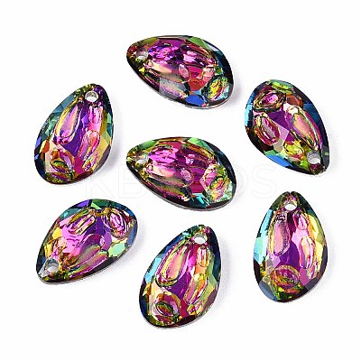 112Pcs Electroplate Glass Charms EGLA-T029-04A-1