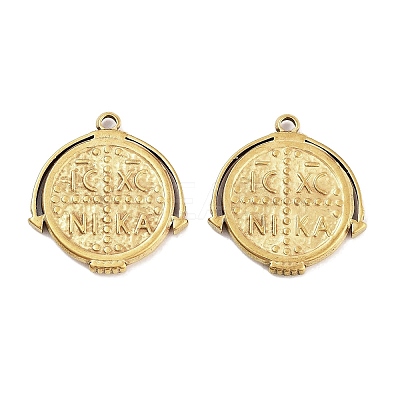 304 Stainless Steel Pendants STAS-P364-10G-1