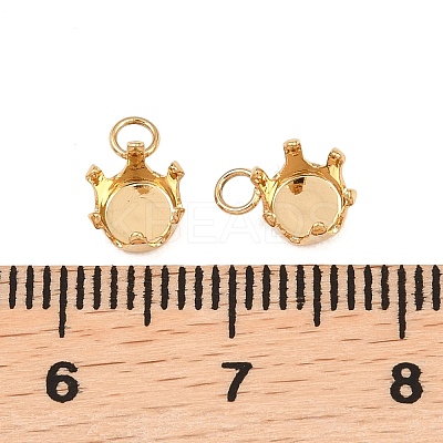 304 Stainless Steel Pendant Rhinestone Claw Charms Settings STAS-B121-01A-G-1