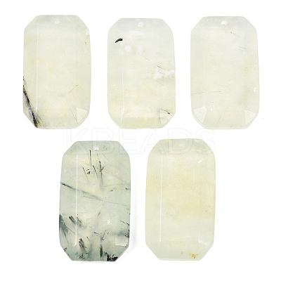 Natural Prehnite Pendants G-H325-03N-1