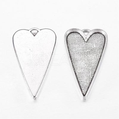 Tibetan Style Alloy Big Pendant Cabochon Settings X-LF11251Y-1