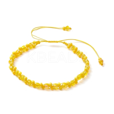 Baking Paint Glass Seed Beaded Bracelets BJEW-MZ00155-1