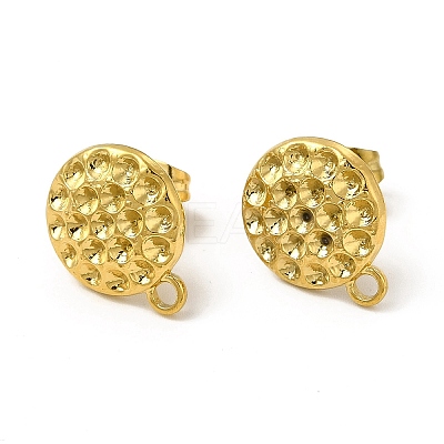 Ion Plating(IP) 304 Stainless Steel Stud Earring Findings EJEW-I281-26G-1