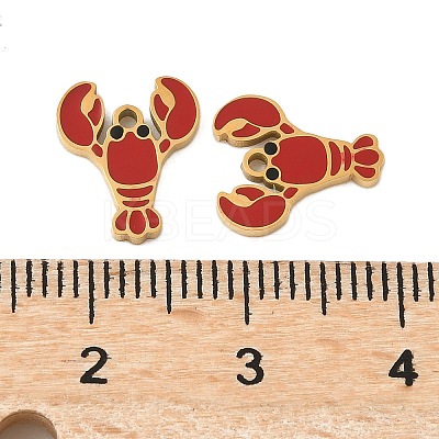 304 Stainless Steel Enamel Charms X-STAS-Z139-03G-12-1