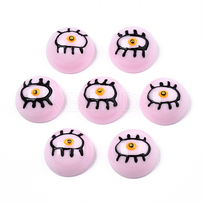 Opaque Resin Enamel Cabochons CRES-N031-027-1