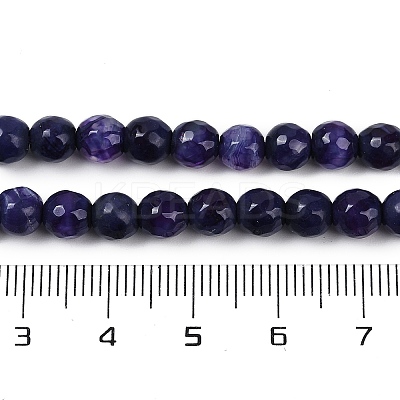 Natural Fire Crackle Agate Beads Strands G-C082-A01-34-1