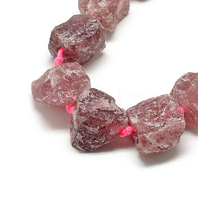 Natural Strawberry Quartz Beads Strands G-R421-05-1