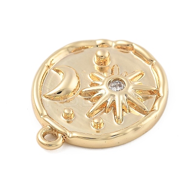 Brass Micro Pave Cubic Zirconia Pendants KK-D283-32G-02-1