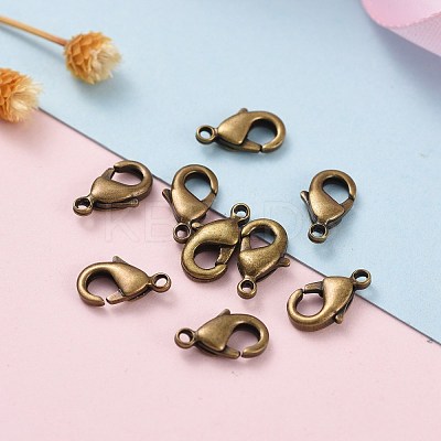 Brass Lobster Claw Clasps X-KK-901-AB-NF-1