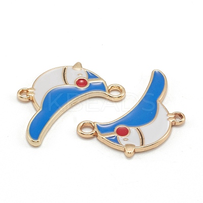Alloy Enamel Links Connectors ENAM-E569-05-1