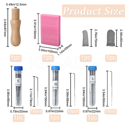 DIY Needle Felting Tools Findings FIND-WH20007-01P-1
