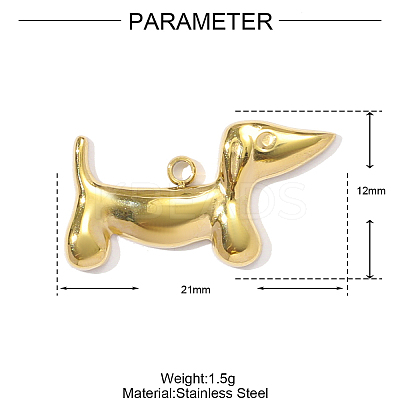 304 Stainless Steel Pendants STAS-OY001-58G-1