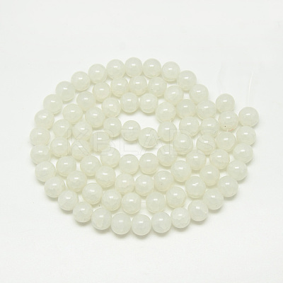 Baking Paint Crackle Glass Bead Strands DGLA-Q023-6mm-YS1-1