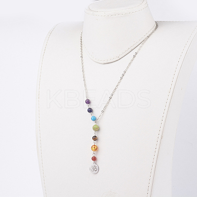 Chakra Jewelry NJEW-JN02083-1