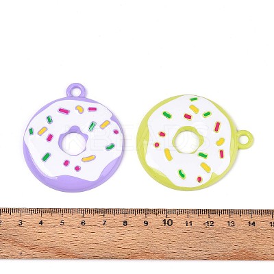Spray Painted Alloy and Enamel Big Pendants PALLOY-T092-85M-1