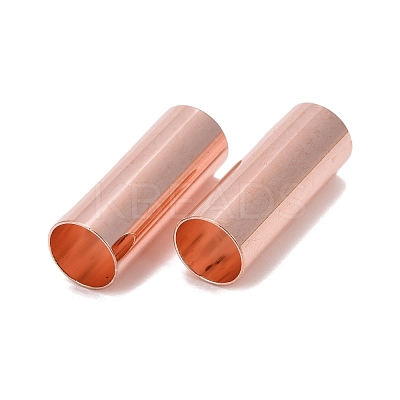 Brass Tube Beads KK-E774-81RG-1