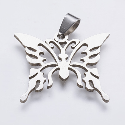 Tarnish Resistant 202 Stainless Steel Pendants X-STAS-K164-04G-1