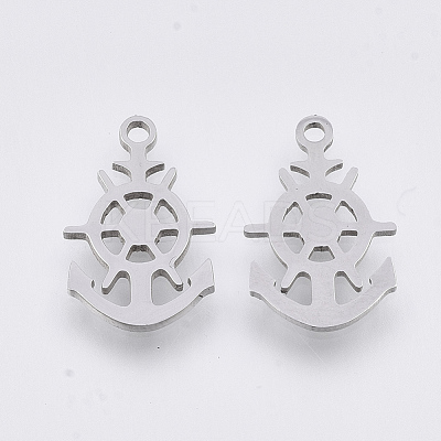 Tarnish Resistant 201 Stainless Steel Pendants STAS-T044-90P-1