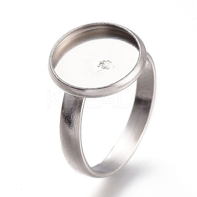 304 Stainless Steel Pad Ring Settings STAS-XCP0001-15-1