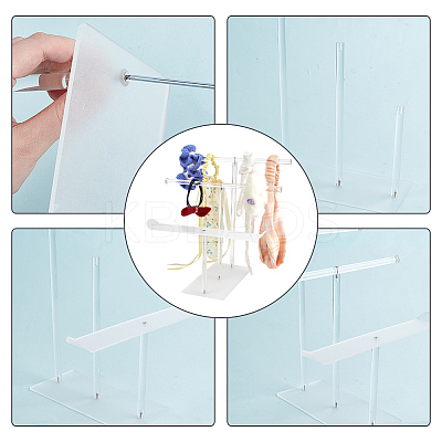 3-Tier Acrylic Hairband Display Stand ODIS-WH0030-82-1