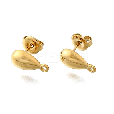 304 Stainless Steel Studs Earring Findings STAS-H233-32G-1