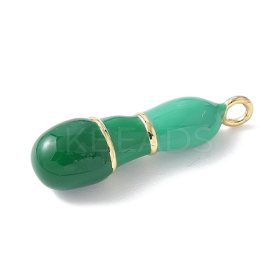 Brass Enamel Pendants KK-E093-03G-I-01-1