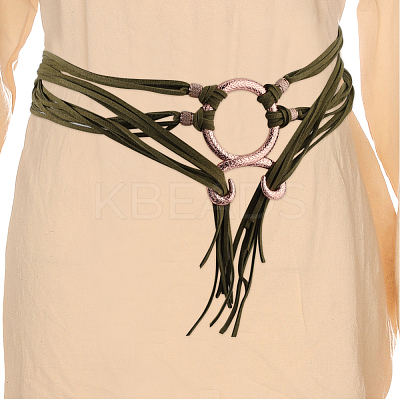 Polyester Chain Belts for Women Ladies Dress AJEW-WH20018-51E-1