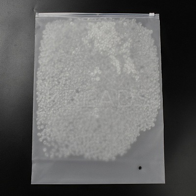 Frosted Transparent PE Jewelry Zip Top Storage Bags ABAG-H114-01H-1