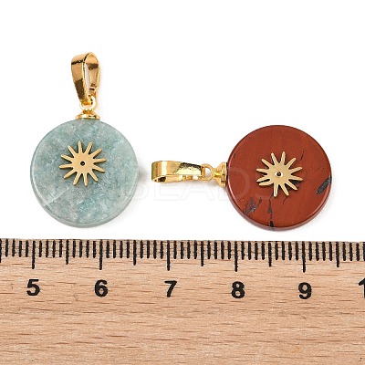 Natural Mixed Gemstone Pendants G-K385-15G-1