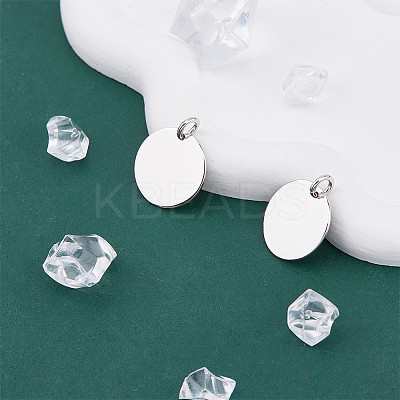 2Pcs Rhodium Plated 925 Sterling Silver Pendants STER-DC0001-43-1