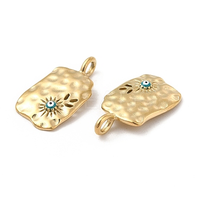 PVD Vacuum Plating 201 Stainless Steel Enamel Pendants STAS-J401-VC919-1