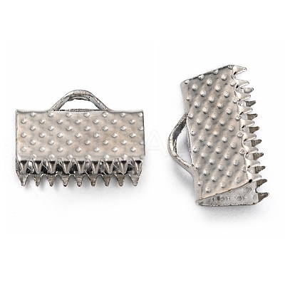 Iron Ribbon Crimp Ends E143Y-N-1