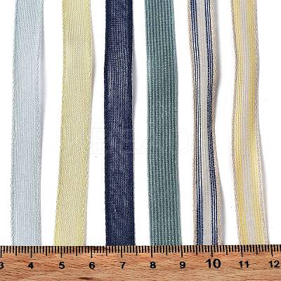 18 Yards 6 Styles Polyester Ribbon SRIB-C001-F06-1