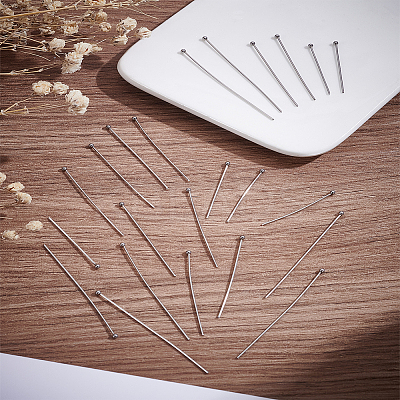 300Pcs 3 Styles 304 Stainless Steel Ball Head pins STAS-LP0002-21-1