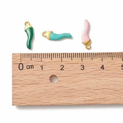 Alloy Enamel Charms PALLOY-F259-02G-1