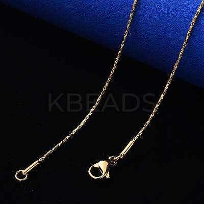 PVD Vacuum Plating 304 Stainless Steel Boston Link Chain Necklace NJEW-S420-006C-G-1