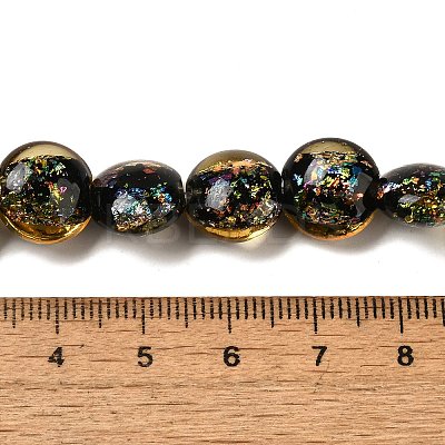 Handmade Dichroic Foil Glass Beads Strands DICH-U001-11I-1