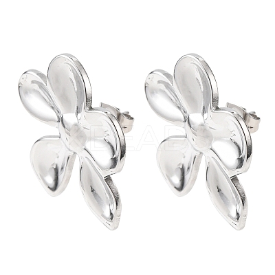 304 Stainless Steel Stud Earrings EJEW-I323-01P-03-1