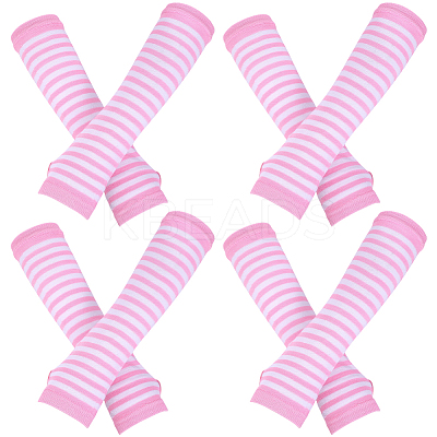 4 Pairs Acrylic Fiber Yarn Knitting Fingerless Gloves AJEW-DJ0001-58C-1