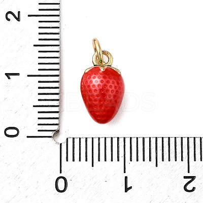 Brass Enamel Charms KK-P303-06E-G-1