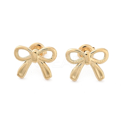 304 Stainless Steel Stud Earrings X-EJEW-H115-09G-1