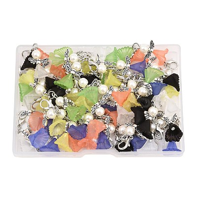 Acrylic Pendants HJEW-JM00382-S-1