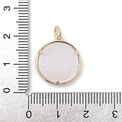 Brass Micro Pave Clear Cubic Zirconia Pendants KK-A207-10A-G-1