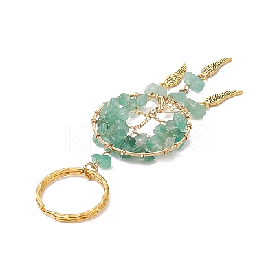 Woven Net/Web with Wing Pendant Keychain KEYC-JKC00481-03-1