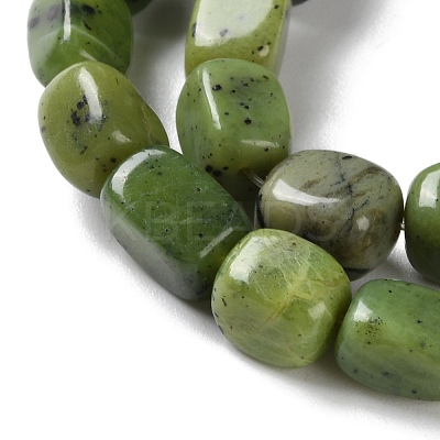 Natural Canadian Jade Beads Strands X-G-P497-01D-01-1