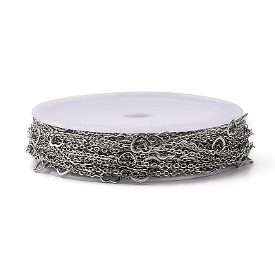 Tarnish Resistant 304 Stainless Steel Cable Chains CHS-K001-60-1