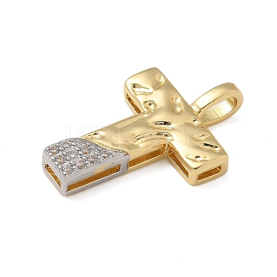 Brass Micro Pave Cubic Zirconia Pendants KK-B126-02G-T-1