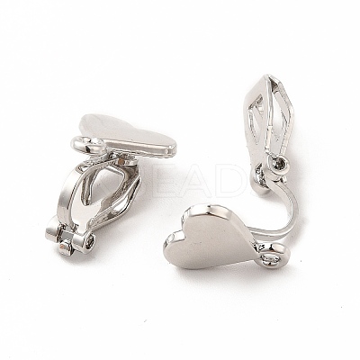 Alloy Clip-on Earring Findings PALLOY-M208-01P-1