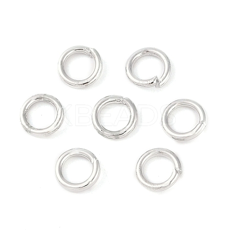 Brass Open Jump Rings KK-N254-45A-P-1